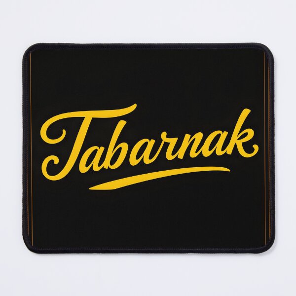 Item preview, Tabarnak – Bold Modern Yellow Text on Black with Minimal Frame designed and sold by EmeraldeaArt.