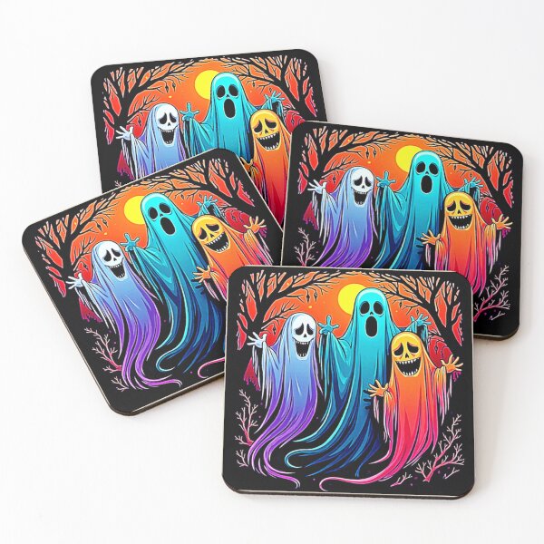 Item preview, Three Spooky Halloween Ghosts Design designed and sold by Health And Fitness Posts e-Store.