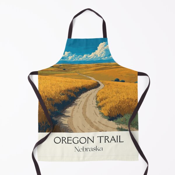Item preview, Oregon Trail Nebraska Vintage Poster | Westward Expansion Art Print | Prairie Scenery Decor designed and sold by TuncGK.