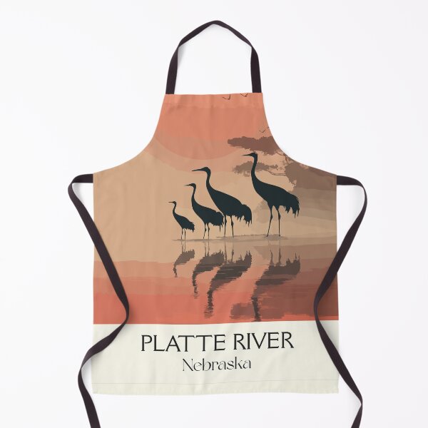 Artikelvorschau, Platte River Nebraska Vintage Poster | Kunstdruck der Sandhill Crane Migration | Vogelbeobachtungsdekor entworfen und verkauft von TuncGK.