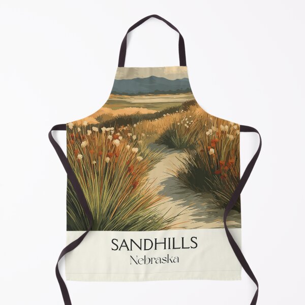 Item preview, Sandhills Nebraska Vintage Travel Poster | Rolling Prairie Landscape Art Print | Grasslands Decor designed and sold by TuncGK.