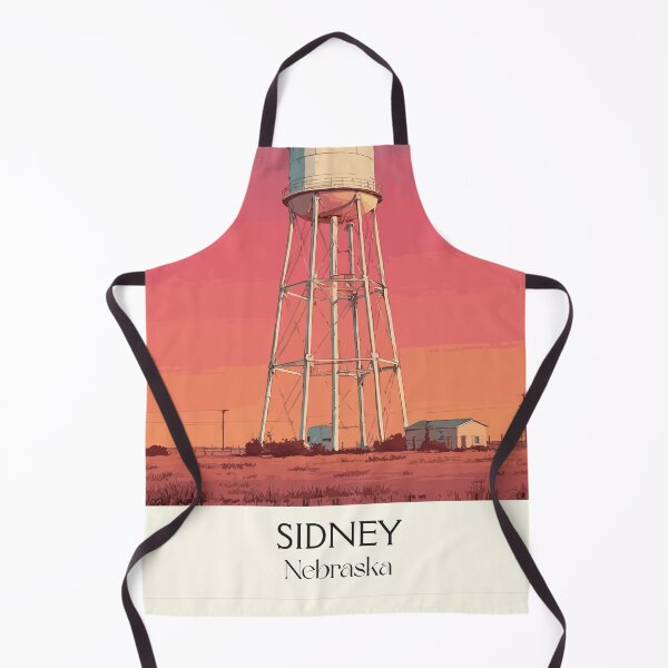 Item preview, Sidney Nebraska Vintage Travel Poster | Water Tower Sunset Art Print | High Plains Decor designed and sold by TuncGK.