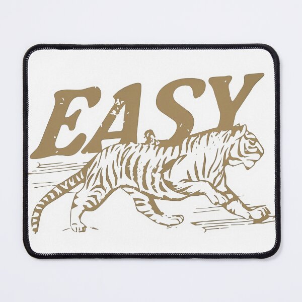Item preview, Easy Tiger Retro Typography Illustration - Gold designed and sold by SaltedBeachPaperie.