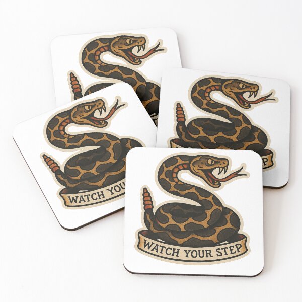 Item preview, Watch your Step! Snake Vintage Sailor Jerry Style Design  designed and sold by Ali Kiwan Photo and Desgin .