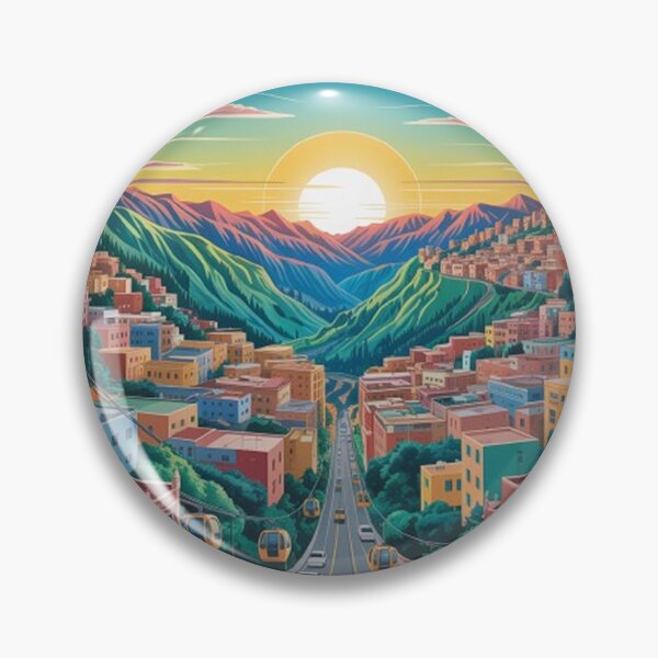 Item preview, cityscape of La Paz, Bolivia, designed and sold by Lilashakti ⭐️ ⭐️ ⭐️ ⭐️ ⭐️.