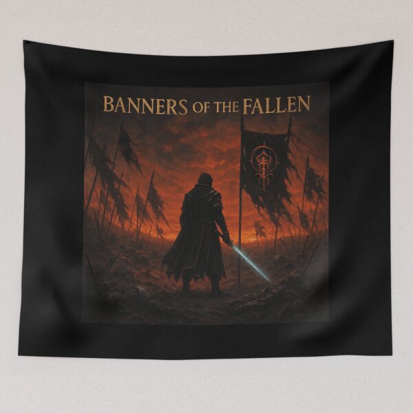 Item preview, Banners of the Fallen: Ashen Warfields Tee designed and sold by USSRM.