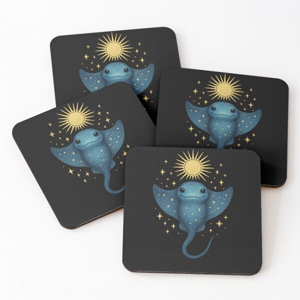 Item preview, Cute Cosmic Stingray – Mystical Ocean Spirit designed and sold by PanGieroj.