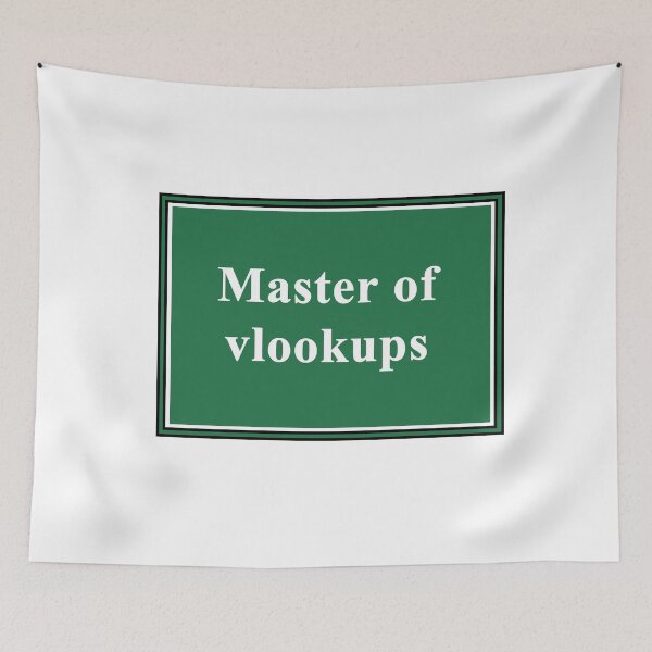Item preview, Master of Vlookups designed and sold by ThePurpleFrog.