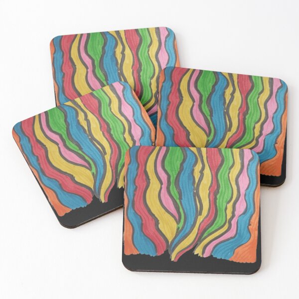 Item preview, Vivid Flow – Abstract Rainbow Waves designed and sold by BulletKitty82.