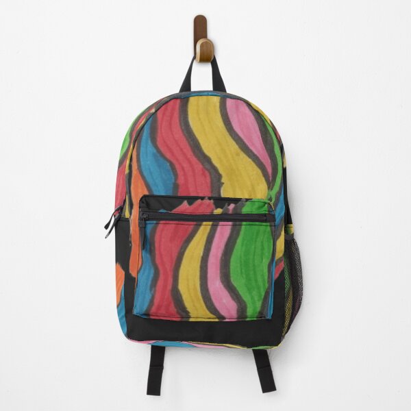 Item preview, Vivid Flow – Abstract Rainbow Waves designed and sold by BulletKitty82.