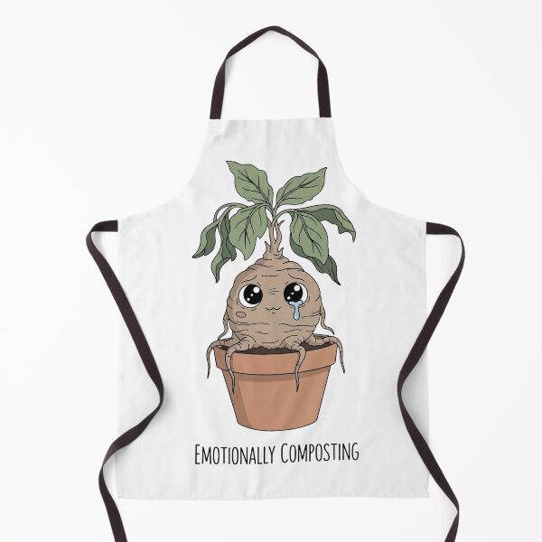 Item preview, The Gentle Art of Emotionally Composting: A Portrait of a Sad Little Mandrake designed and sold by NewGenWitchcraft.
