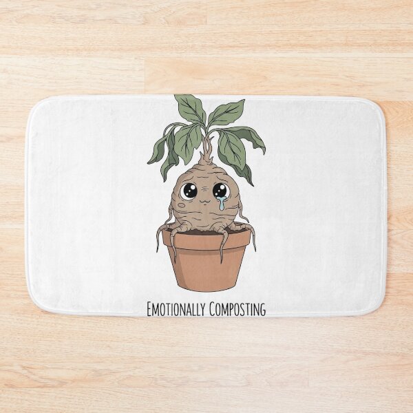 Item preview, The Gentle Art of Emotionally Composting: A Portrait of a Sad Little Mandrake designed and sold by NewGenWitchcraft.