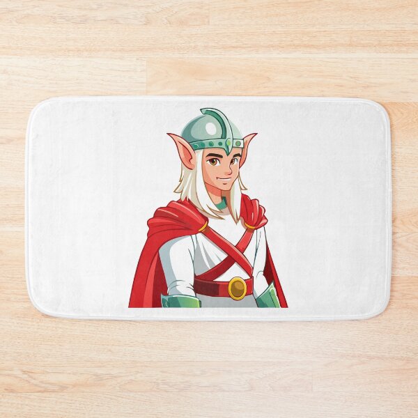 Item preview, Portrait of a man elf, fantasy elegant elven warrior face with pointed ears and long white hair designed and sold by Danler.