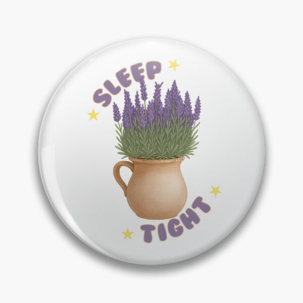Item preview, Planta de lavanda "Duerme profundamente" en maceta rústica: un bonito diseño floral nocturno. designed and sold by Lazy T Co..