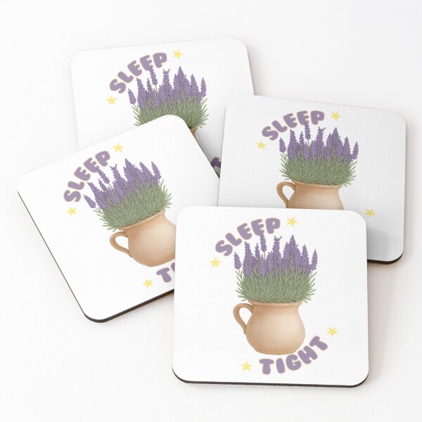 Item preview, Sleep Tight Lavender Plant in Rustic Pot – Cute Nighttime Floral Design designed and sold by Lazy T Co..