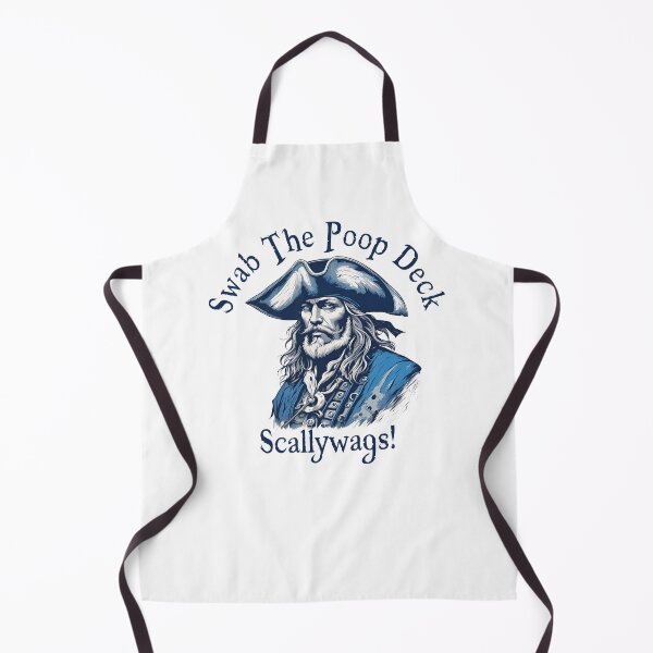 Item preview, Pirate Captain Swab The Poop Deck Scallywags! designed and sold by RowanGraphics.