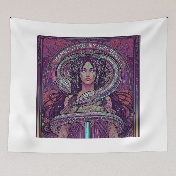 Item preview, The Cyber-Nouveau Goddess: A Portrait of Manifesting Your Own Reality designed and sold by NewGenWitchcraft.