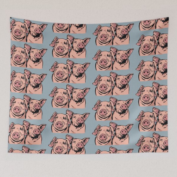 Item preview, Two Happy Smiling Pigs designed and sold by Anne Park.