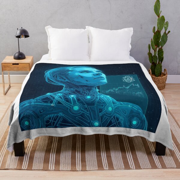 Item preview, Futuristic Cyborg Woman Artwork designed and sold by sevgionline.