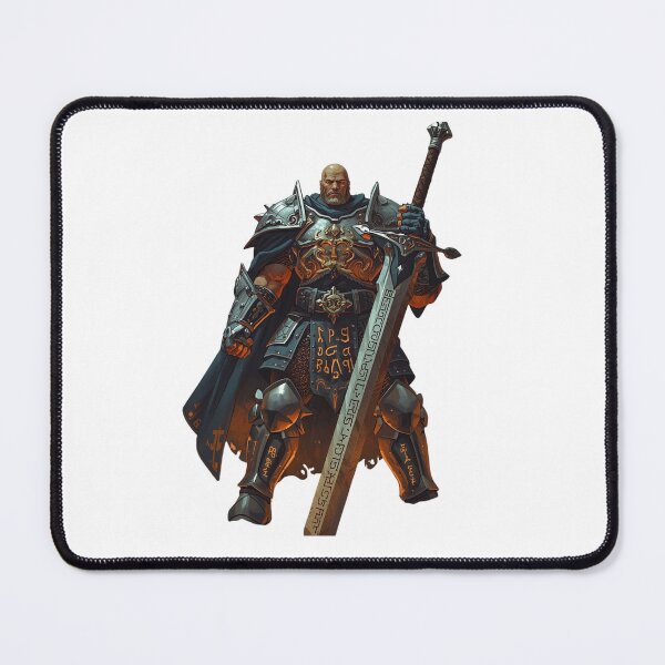 Item preview, Runic Paladin – Epic Fantasy Warrior with Enchanted Sword RPG Design designed and sold by joxprints.
