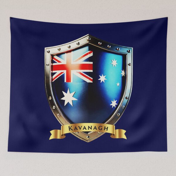 Item preview, Kavanagh Family Australia Shield, Heritage Crest of Strength designed and sold by Highlandkings.
