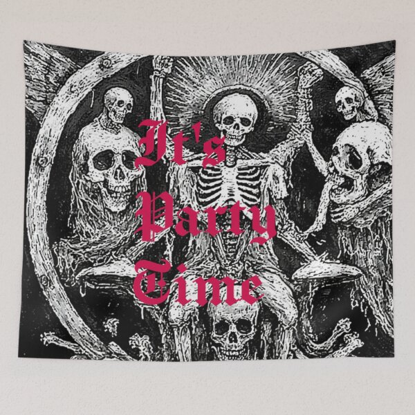 Item preview, It's Party Time Heavy Metal Art designed and sold by TheDarkWardrobe.