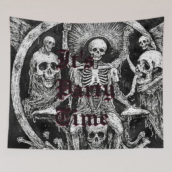 Item preview, It's Party Time Heavy Metal Art -Black designed and sold by TheDarkWardrobe.