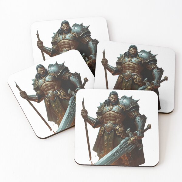 Item preview, Epic Fantasy Warrior – Rune Armor Knight with Sword RPG Design designed and sold by joxprints.