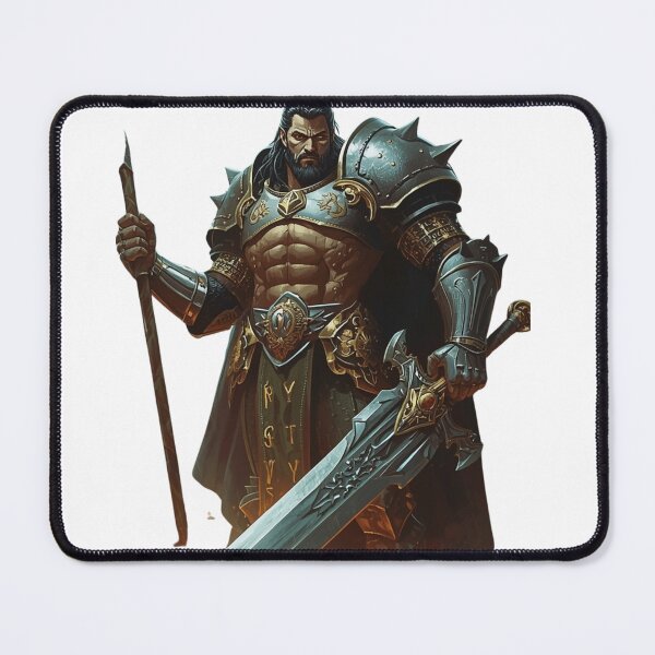 Item preview, Epic Fantasy Warrior – Rune Armor Knight with Sword RPG Design designed and sold by joxprints.