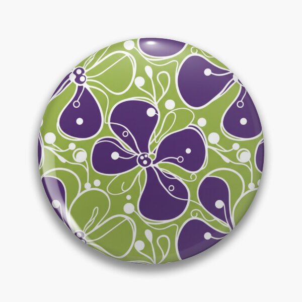 Item preview, Seamless Floral Pattern - Purple & Apple Green Flowers designed and sold by HolmeProud.