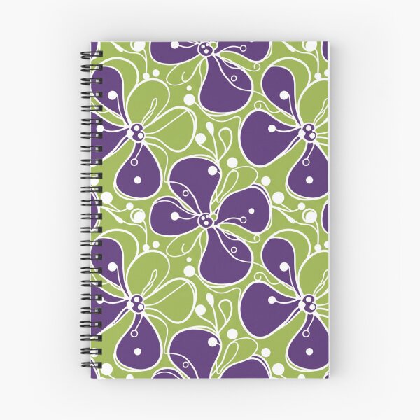 Item preview, Seamless Floral Pattern - Purple & Apple Green Flowers designed and sold by HolmeProud.