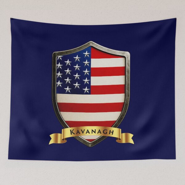 Item preview, Kavanagh Family USA Shield, Stars & Stripes Heritage Crest designed and sold by Highlandkings.
