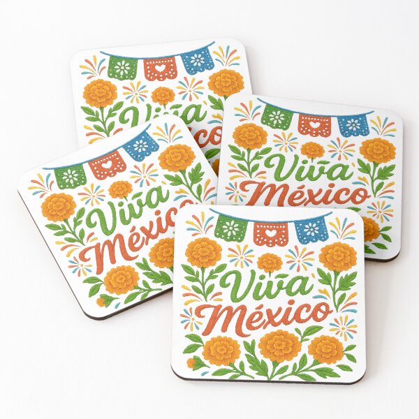 Item preview, Viva México – Embroidery Floral & Papel Picado Mexican Pride Design designed and sold by MerchbvyTodd.