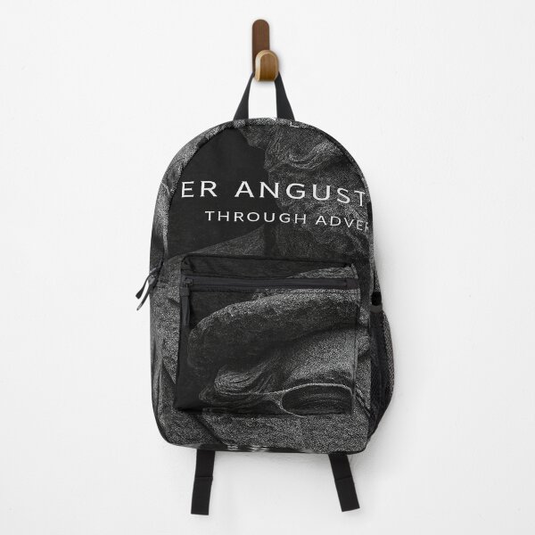 Item preview, Per Angusta ad Augusta – Stone Statue Latin Quote Art | Through Adversity to Greatness designed and sold by MacksMerch.
