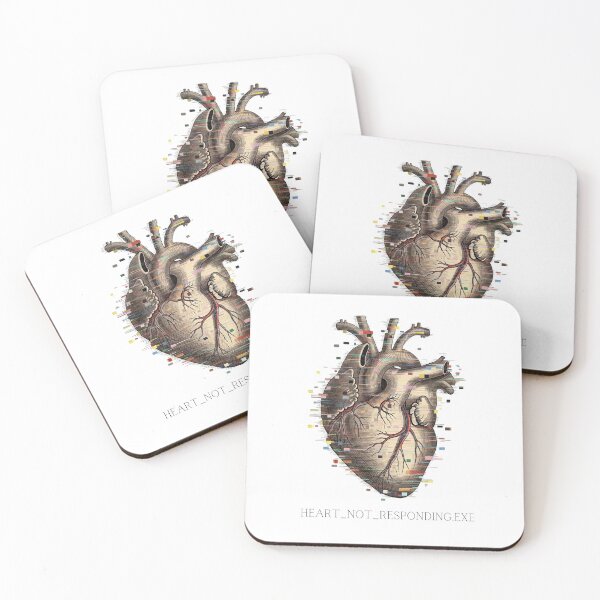 Item preview, An Anatomical Study of Digital Melancholy: A Vintage Heart Experiencing a Fatal System Error designed and sold by NewGenWitchcraft.