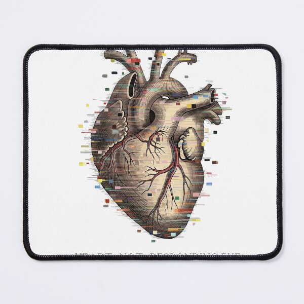 Item preview, An Anatomical Study of Digital Melancholy: A Vintage Heart Experiencing a Fatal System Error designed and sold by NewGenWitchcraft.