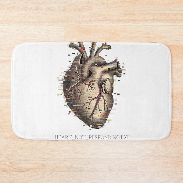 Item preview, An Anatomical Study of Digital Melancholy: A Vintage Heart Experiencing a Fatal System Error designed and sold by NewGenWitchcraft.