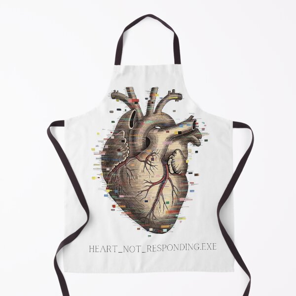 Item preview, An Anatomical Study of Digital Melancholy: A Vintage Heart Experiencing a Fatal System Error designed and sold by NewGenWitchcraft.