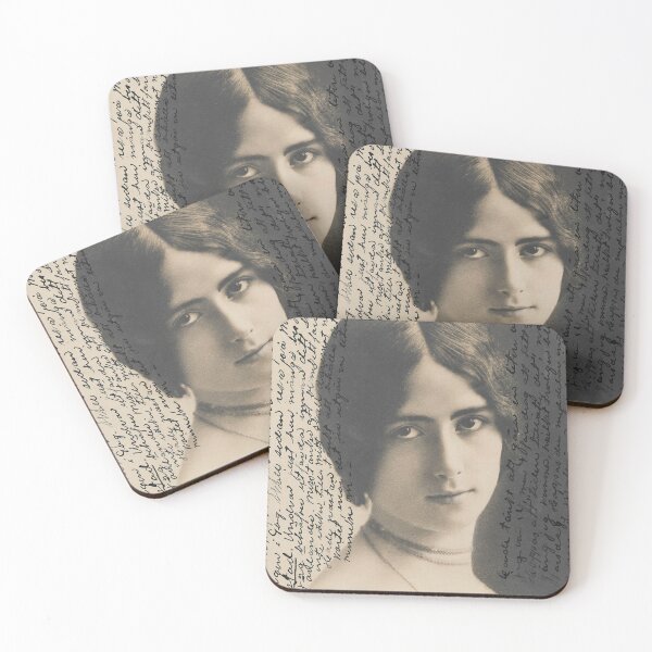 Item preview, Iconic Vintage Portrait Postcard: Cléo de Mérode with Handwritten Messages (Circa 1900) designed and sold by LanaGustavsson.