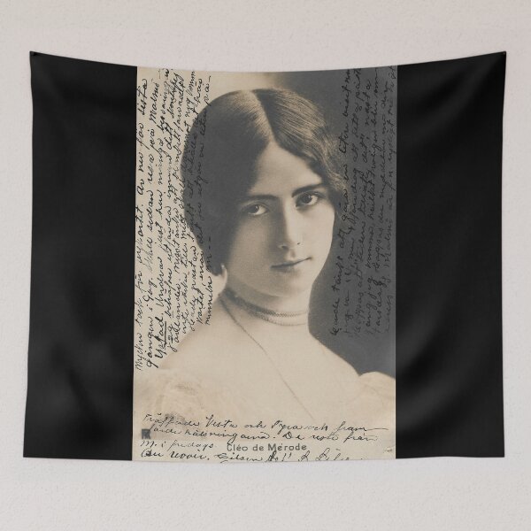 Item preview, Iconic Vintage Portrait Postcard: Cléo de Mérode with Handwritten Messages (Circa 1900) designed and sold by LanaGustavsson.