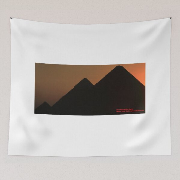 Item preview, Giza necropolis at sunset (with text) designed and sold by zumi.