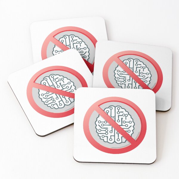 Item preview, Prohibition sign of using artificial intelligence, Do not use AI tools, Artificial Intelligence is not allowed, Anti Ai sign, No AI-Generated Content, Ban on artificial intelligence designed and sold by Danler.