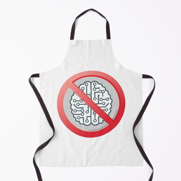 Item preview, Prohibition sign of using artificial intelligence, Do not use AI tools, Artificial Intelligence is not allowed, Anti Ai sign, No AI-Generated Content, Ban on artificial intelligence designed and sold by Danler.