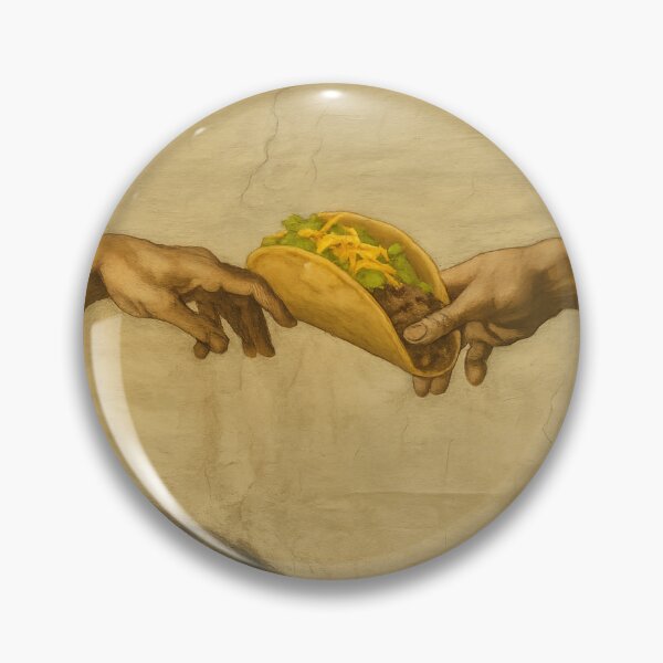 Item preview, The Creation of Taco – Funny Food & Art Parody Design designed and sold by MerchbvyTodd.