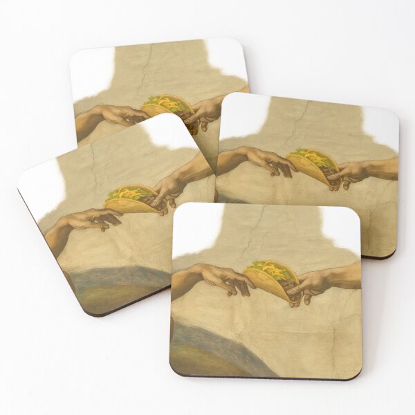 Item preview, The Creation of Taco – Funny Food & Art Parody Design designed and sold by MerchbvyTodd.