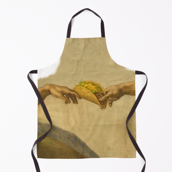 Item preview, The Creation of Taco – Funny Food & Art Parody Design designed and sold by MerchbvyTodd.
