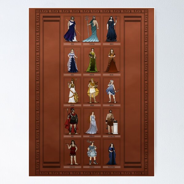 Item preview, Gods of Ancient Greece designed and sold by wolfanita.