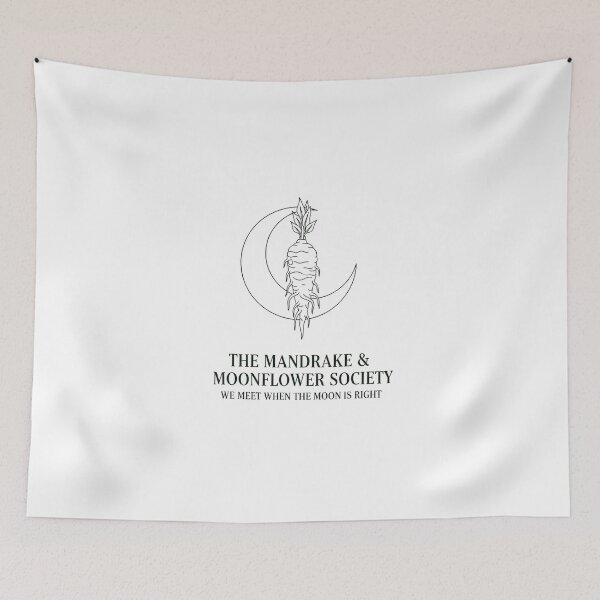 Item preview, Official Membership Emblem of The Mandrake & Moonflower Society, Where We Meet When the Moon is Right designed and sold by NewGenWitchcraft.
