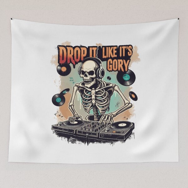 Item preview, DROP IT LIKE IT'S GORY: Funny Halloween DJ & Party T-Shirt designed and sold by Clothesbest.