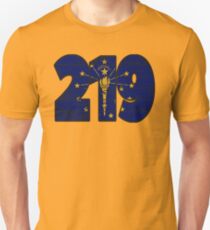 LOVE THAT 219 LIFE - YOUR FAVORITE AREA CODE WITH A HEAVY WOOD OVERLAY DISTRESS Unisex T-Shirt